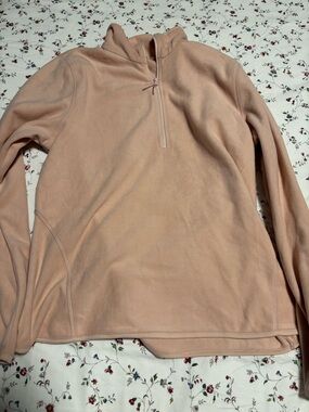 Pur Pink Full-Zip Fleece Pullover